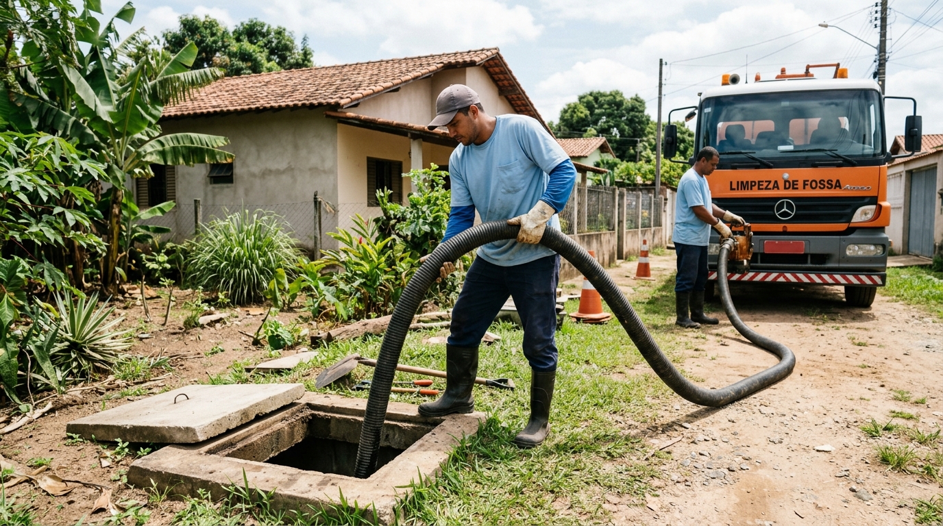 Higienização de fossa residencial em Porto Velho-RO
